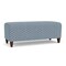 Lesro Siena Lounge Reception Loveseat Bench, Walnut, RS Rain Song Upholstery SN6001 - alternate 1
